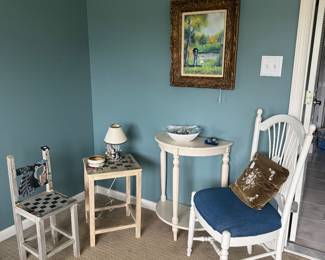 Collection of Small Tables & Chairs