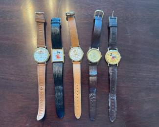 5 Disney Mickey Mouse Watches by Lorus & Seiko