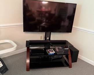 TV- Sound Bar and Box, TV Stand, Blue Ray Player-$250 for everything - all work great