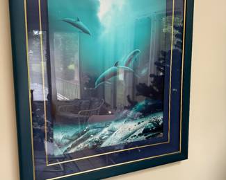 Robert Wyland - Children of the Sea 1983- signed and framed Cibachrome Limited Edition- we have the original receipt in hand - $2000