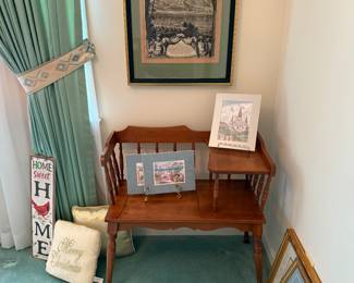 Vintage Ethan Allen Telephone Desk-$100