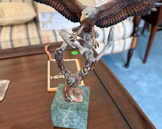 Legends Bronze Eagle Sculpture by Kitty Cantrell- $200
