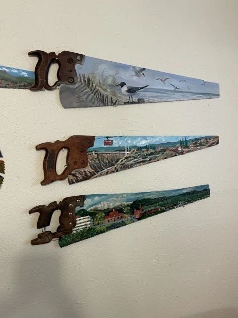 Decorative Hand Painted Hand Saws
