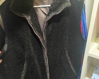 Ladies fuzzy vest