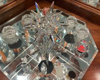 Swarovski crystal starburst w/ crystal salts & misc