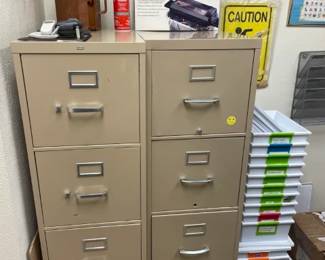 4 drawer non-locking file cabinets