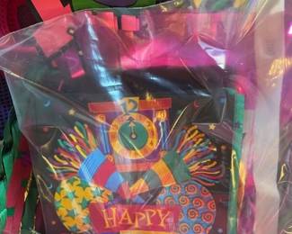 Happy New Year paper napkins & decor