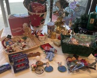 More holiday - misc ornaments; some Vintage