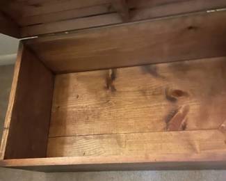 Inside Wooden Trunk