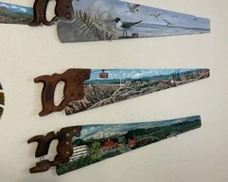 Decorative Hand Painted Hand Saws
