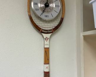 Tennis Racket Wall Clock