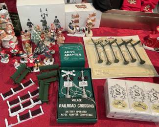 Snow Village accessories - some Dept 56