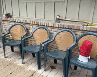 Plastic outdoor chairs