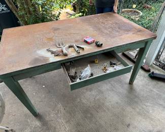Metal antique desk
