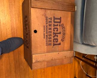 Wooden whiskey box