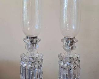 DE209Baccarat Candle Holders