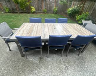 Outdoor patio table set - seats 8