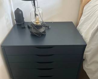 Nightstand and table lamp
