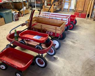 Red wagons