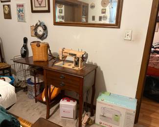 Two sewing machines