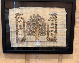 Framed Egyptian Papyrus Art - -$75 
12 wide
13 tall 