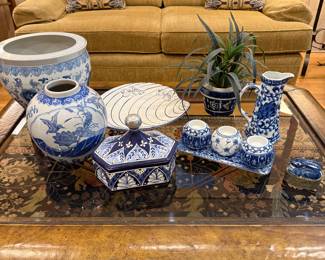 Bundle of Blue and White Decor- $65