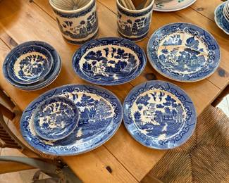 $100 for all blue and white shown - 15 pieces total - all have Japan on the bottom 