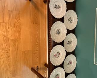 Royal Cauldon Woodstock Bristol Charger platter and 8 dinner plates -$75 for all 9 pieces