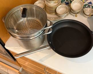 Calphalon Double Pot Set and Skillet-$40 for both