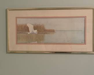 "Bird in Flight" by artist Paul Patterson- $75 