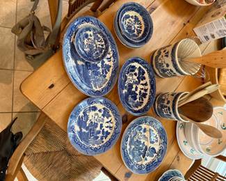$100 for all blue and white shown - 15 pieces total - all have Japan on the bottom 