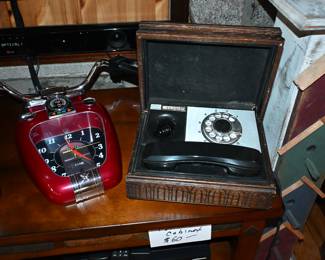 Rotary phone in box 