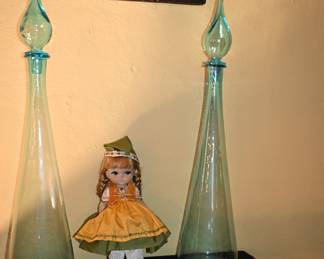 MCM glass decanters