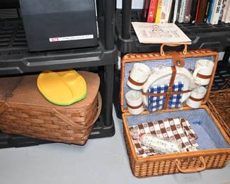 Picnic Basket, vintage Picnic Basket