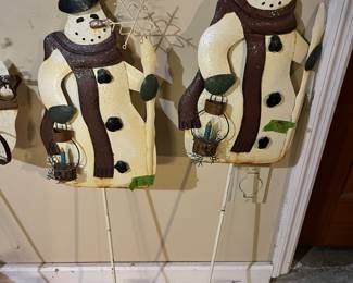 Metal Snowmen