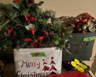 Metal door or wall Merry Christmas decor