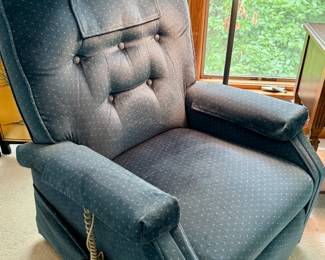 Pride blue upholstered lift chair