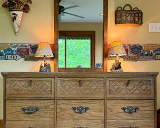 Bassett Furniture dresser with mirror