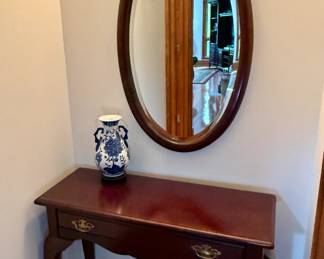 Vintage hall table (mirror not available)