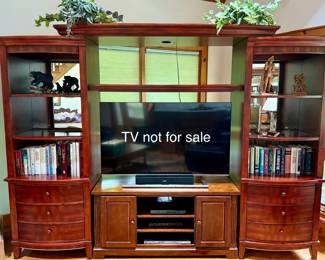 Entertainment cabinet wall unit