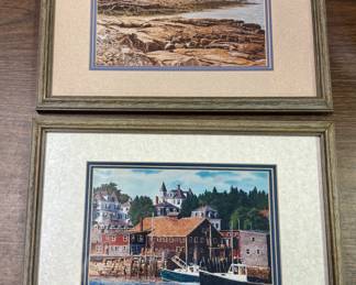 Framed coastal Maine prints by Michael Davidoff