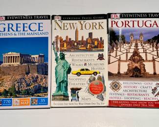 DK Eyewitness Travel Guidebooks for Greece, New York and Portugal