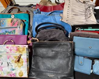 Assorted purses and wallets