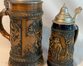Vintage Gerz beer steins from Germany
