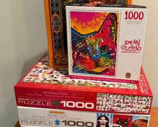 Assorted cat puzzles