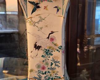 Satsuma square vase.
