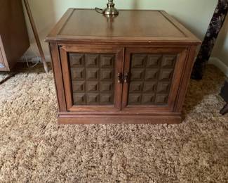 Large side table with cabinet (Matches round side table with cabinet, pictured)
