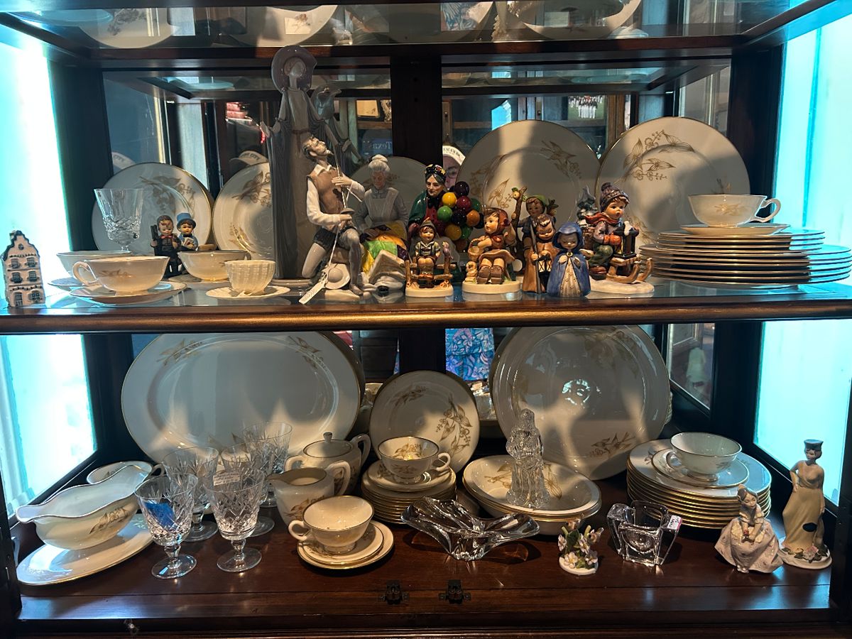 Lladro figures, Waterford crystal