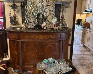 Marble top entry piece