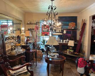 Antique mahogany parlor set